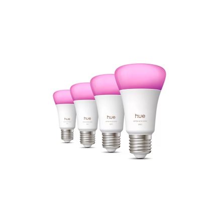 Комплект от 4 димируеми LED крушки Philips Hue WHITE AND COLOR AMBIANCE E27/6W/230V 1000-20000K