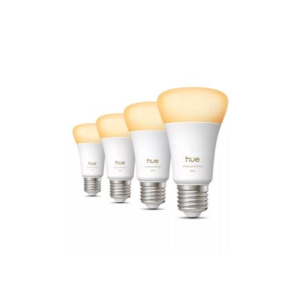 Комплект от 4 димируеми LED крушки Philips Hue WHITE AMBIANCE E27/6W/230V 1000-20000K