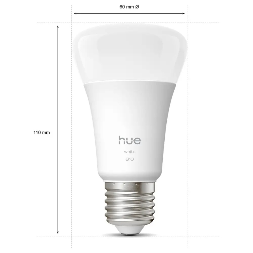 Комплект от 4 димируеми LED крушки Philips Hue WHITE E27/7W/230V 2700K
