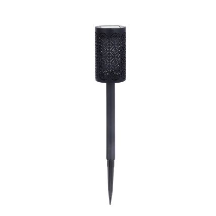 Комплект от 4 LED соларни лампи DECOR LED, 1,2 V, 150 mAh, 3000 K, 39 см, IP44, черни