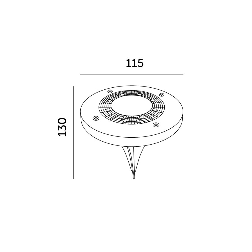 Комплект от 4 соларни LED лампи с датчик CLAVO LED/1xAAA 4000K IP44 300 mAh
