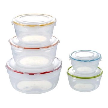Комплект от 5 бр. контейнери за съхранение на храна LOCK