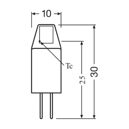 Комплект от 5 енергоспестяващи LED крушки PIN MICRO G4/1W/12V 2700K - Osram
