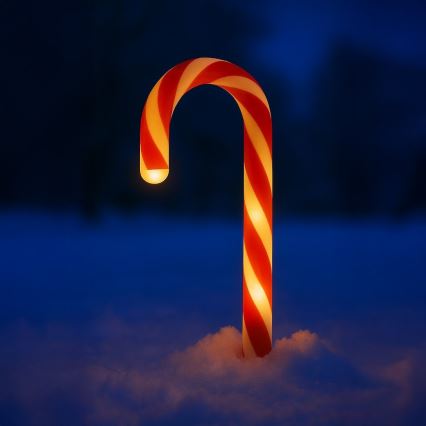 Комплект от 5 LED външни коледни украси, LED/2W/230V, IP44, червени