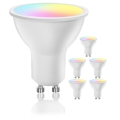 Комплект от 6 бр. димируеми LED RGBW крушки GU10/6,5W/230V 2700-6500K Wi-Fi - Aigostar
