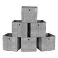 Комплект от 6 кутии за съхранение CURAN 30x30x30 см сиви