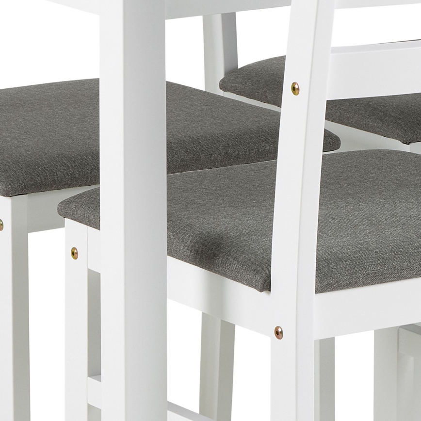 Комплект трапезна маса с 4 стола EMILY, бял