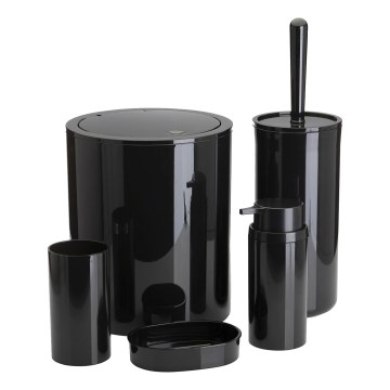 Комплект за баня CARMEN 5 бр. черен