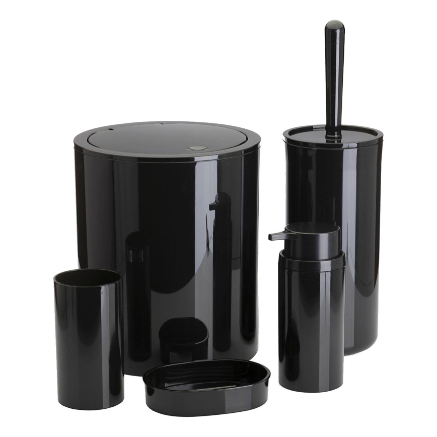 Комплект за баня CARMEN 5 бр. черен