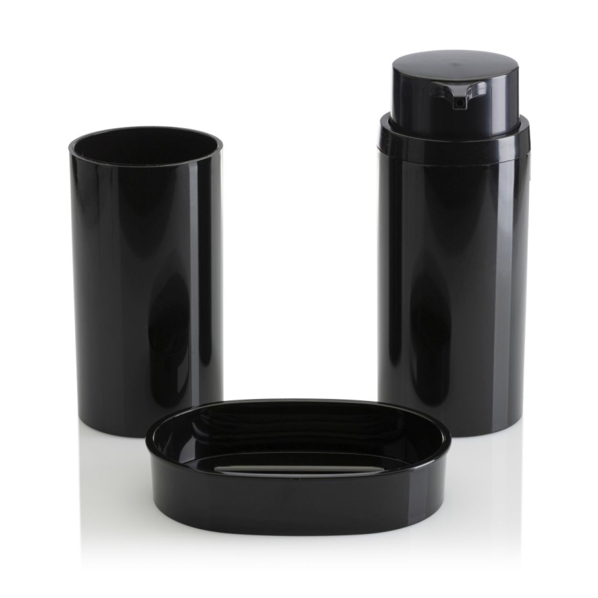 Комплект за баня CARMEN 5 бр. черен