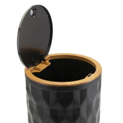 Комплект за баня REINA 5 бр. черен/кафяв