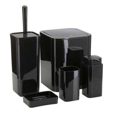 Комплект за баня SIERRA 5 бр. черен