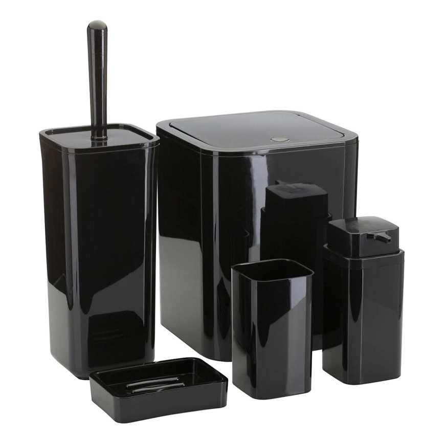 Комплект за баня SIERRA 5 бр. черен