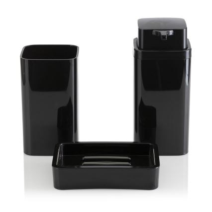 Комплект за баня SIERRA 5 бр. черен