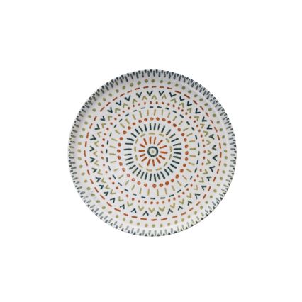 Комплект за хранене 12 части пъстроцветен/порцелан