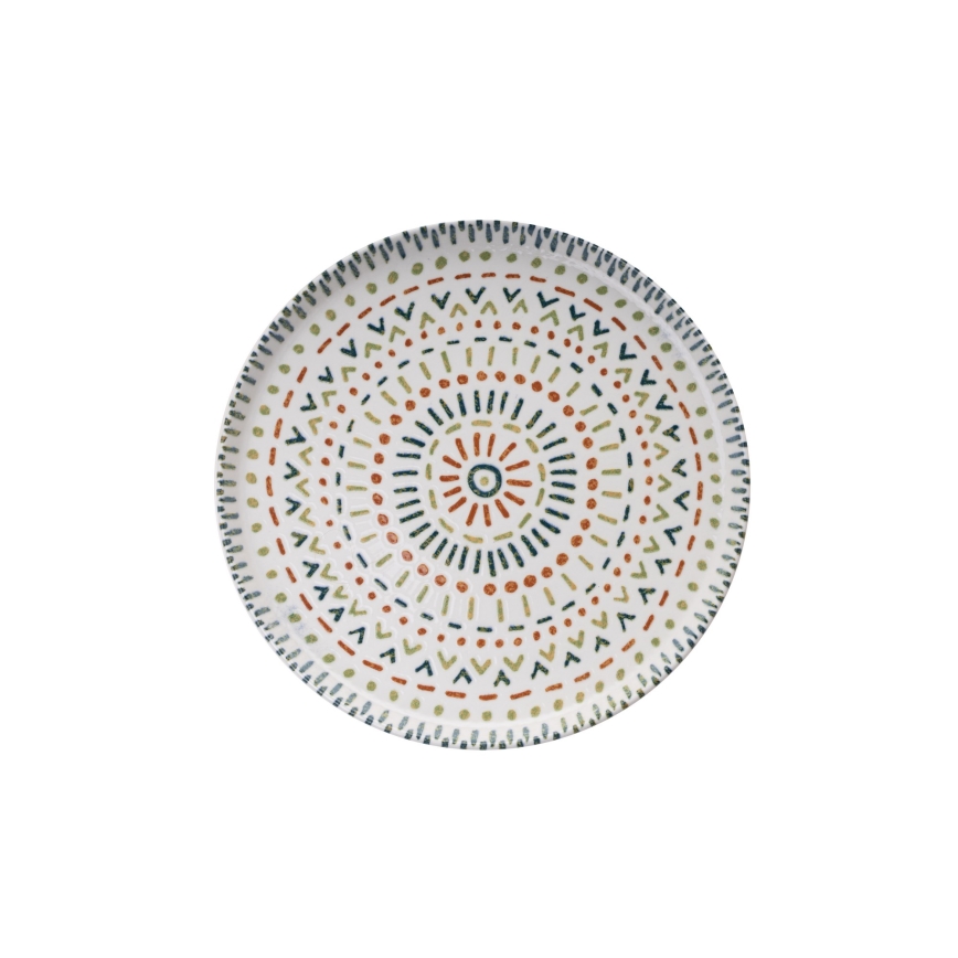 Комплект за хранене 12 части пъстроцветен/порцелан