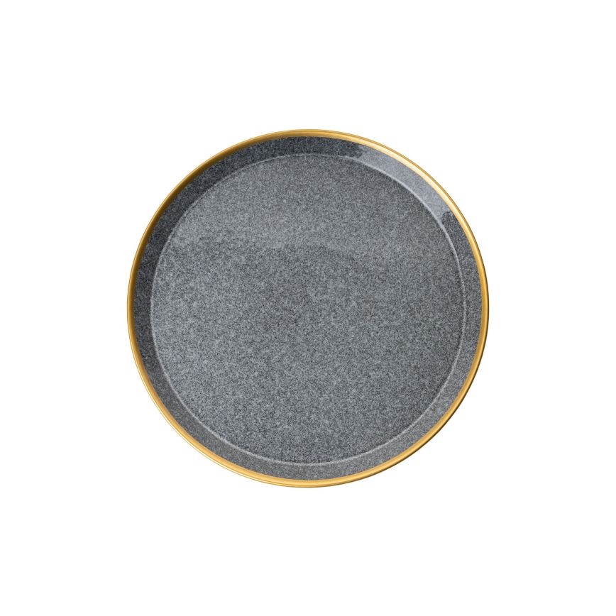 Комплект за хранене 16 части антрацит/злато/порцелан