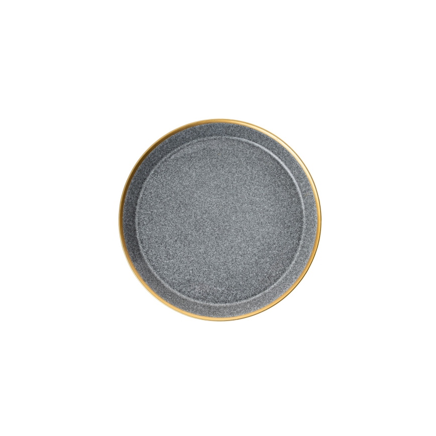 Комплект за хранене 16 части антрацит/злато/порцелан