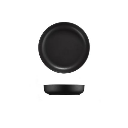 Комплект за хранене 16 части черен/порцелан