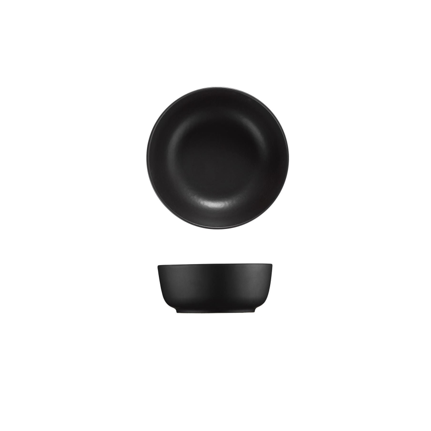 Комплект за хранене 16 части черен/порцелан