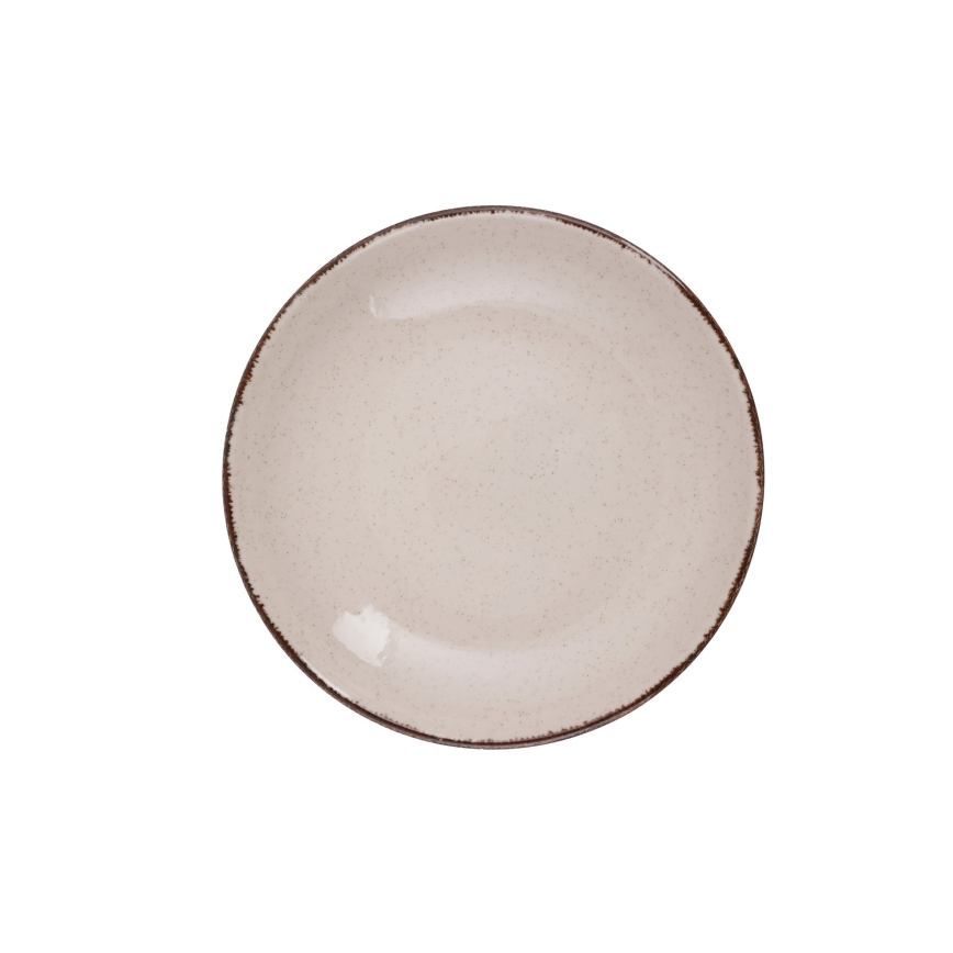 Комплект за хранене 18 части бежов/порцелан