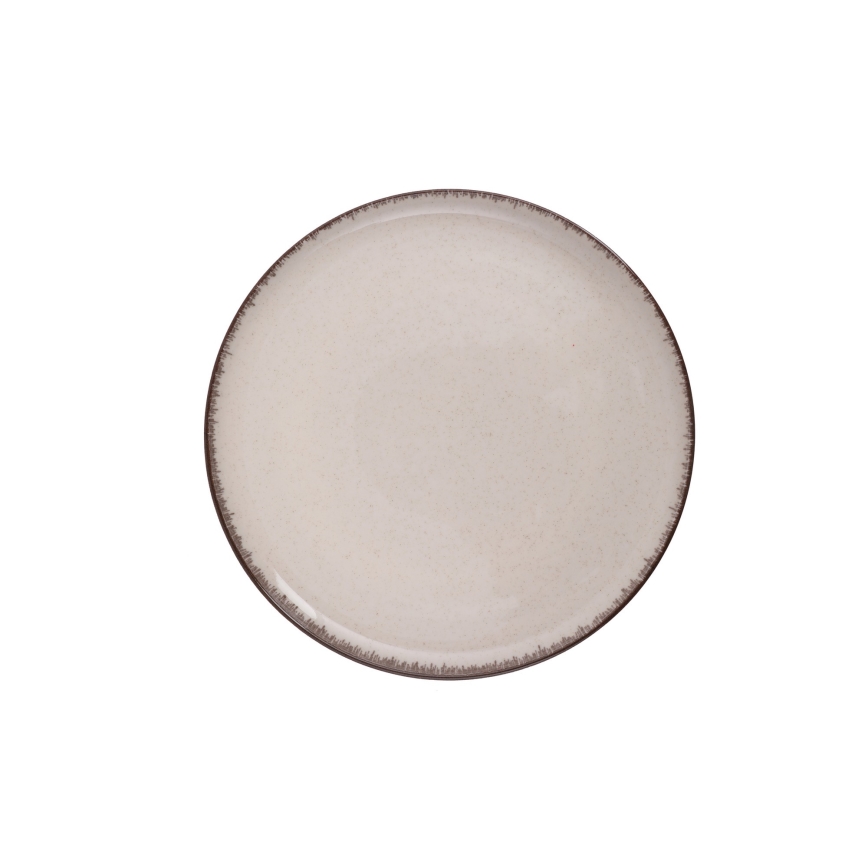 Комплект за хранене 18 части бежов/порцелан