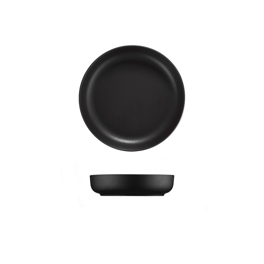Комплект за хранене 18 части черен/порцелан
