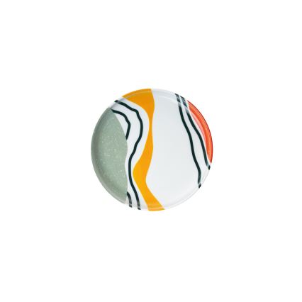 Комплект за хранене 18 части пъстроцветен/порцелан