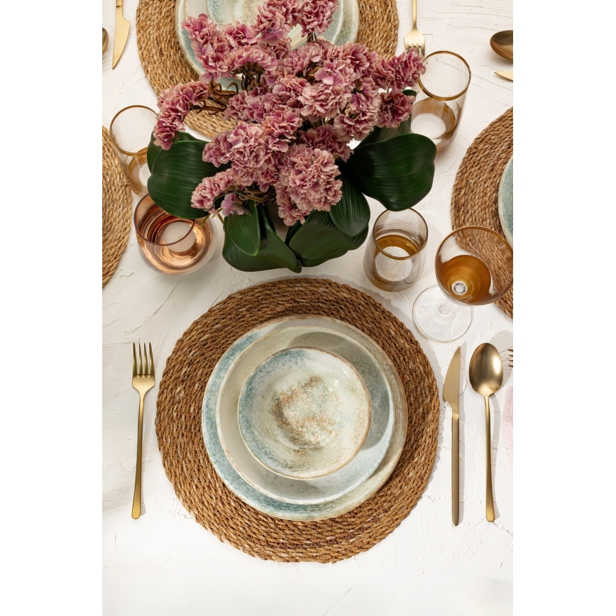 Комплект за хранене 18 части пъстър/порцелан