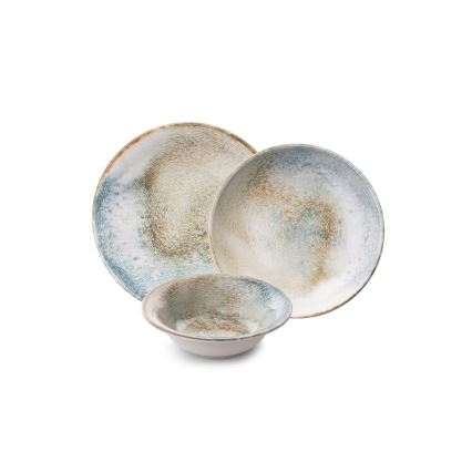 Комплект за хранене 18 части пъстър/порцелан