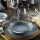 Комплект за хранене 18 части, син/порцелан