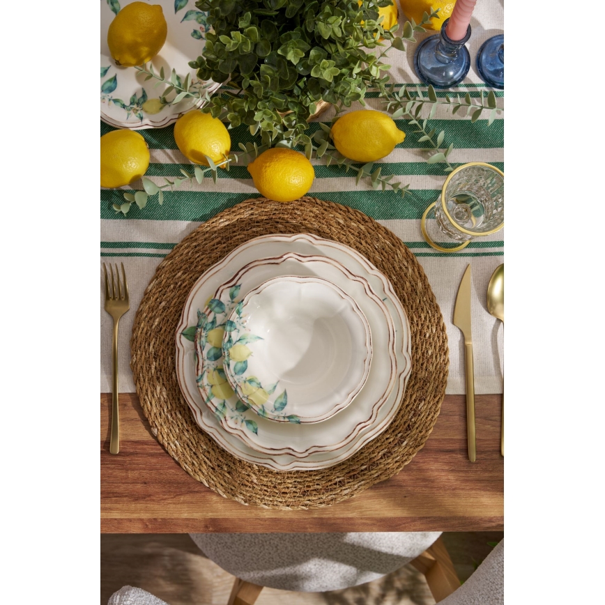 Комплект за хранене 24 бр. пъстроцветен/порцелан