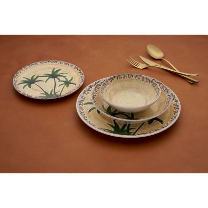 Комплект за хранене 24 бр. пъстроцветен/керамика