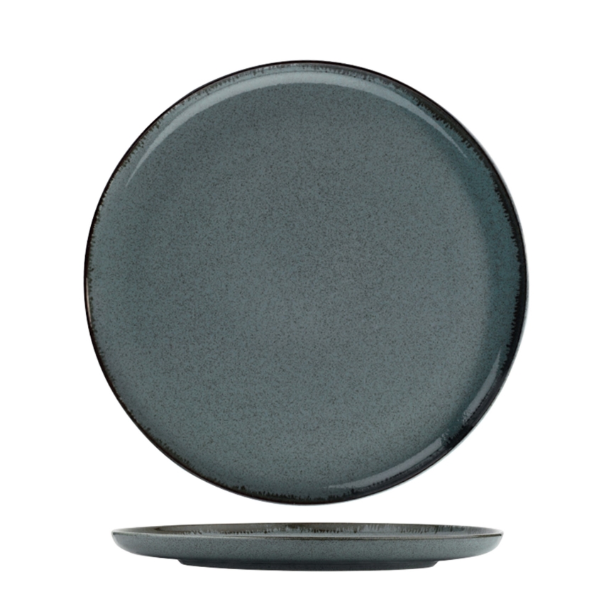 Комплект за хранене 24 бр. син/порцелан