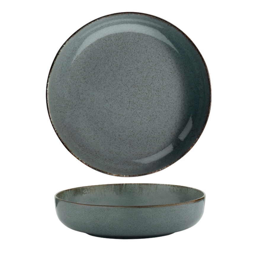 Комплект за хранене 24 бр. син/порцелан