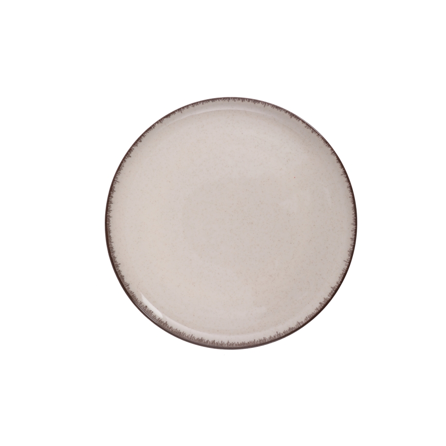 Комплект за хранене 24 части бежов/порцелан