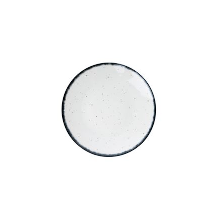 Комплект за хранене 24 части бял/черен/порцелан