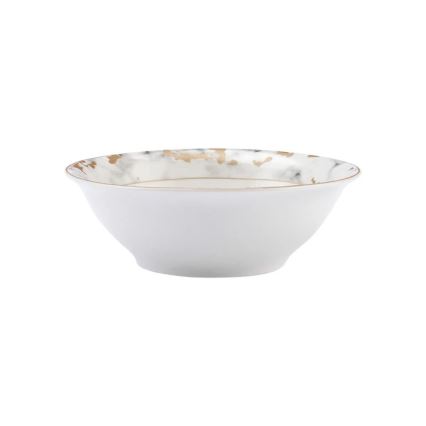 Комплект за хранене 24 части бял/сив/порцелан