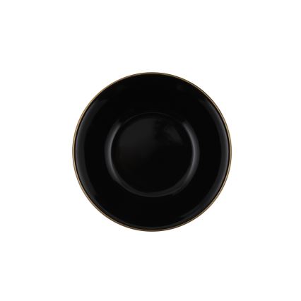 Комплект за хранене, 24 части, черно/златно/каменина