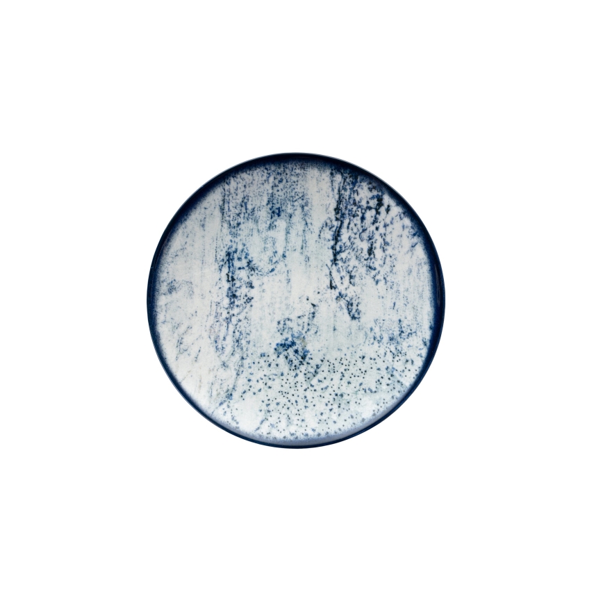 Комплект за хранене 24 части син/порцелан