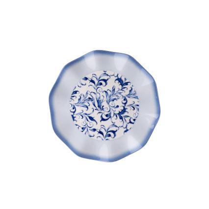 Комплект за хранене, 24 части, син порцелан