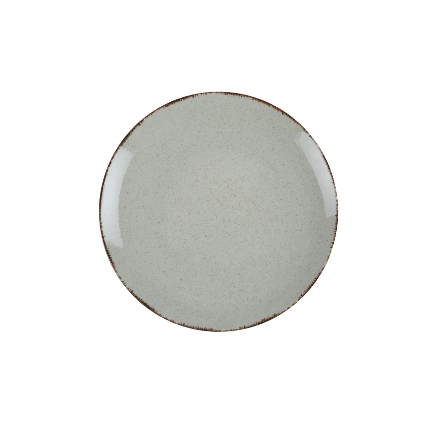 Комплект за хранене, 24 части, зелен/порцелан