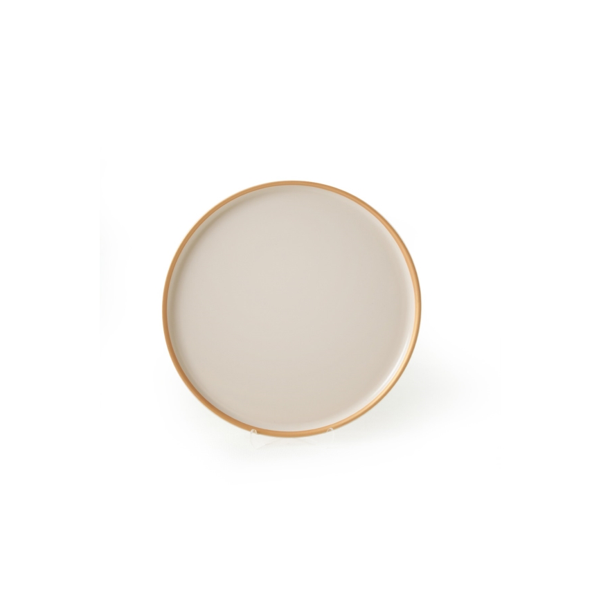 Комплект за хранене, 24 части, бежов/керамика