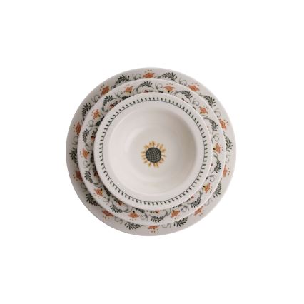 Комплект за хранене 24 части многоцветен/порцелан