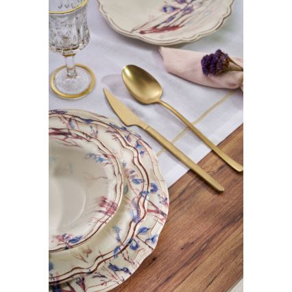 Комплект за хранене 24 части, пъстроцветен/порцелан