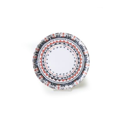 Комплект за хранене 24 части пъстроцветен/каменина