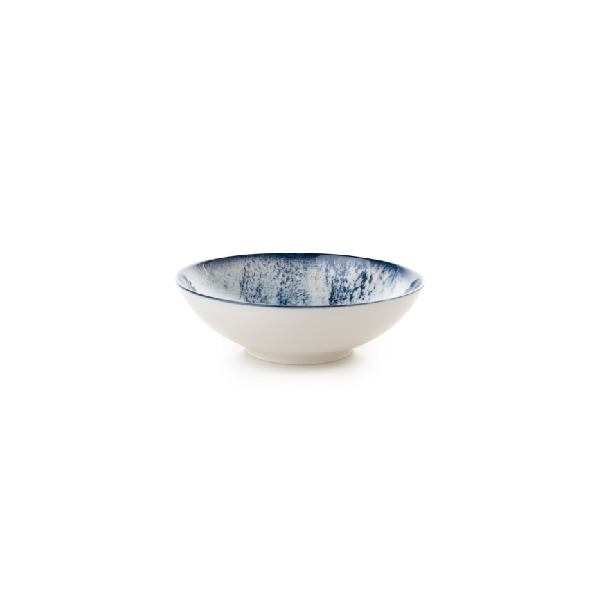 Комплект за хранене 24 части син/порцелан