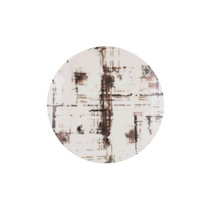 Комплект за хранене 24 части кафяв/бял/порцелан