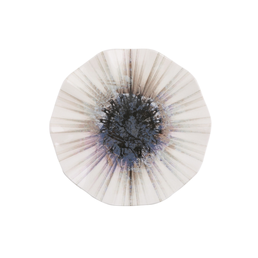 Комплект за хранене, 24 части, кафяв/порцелан