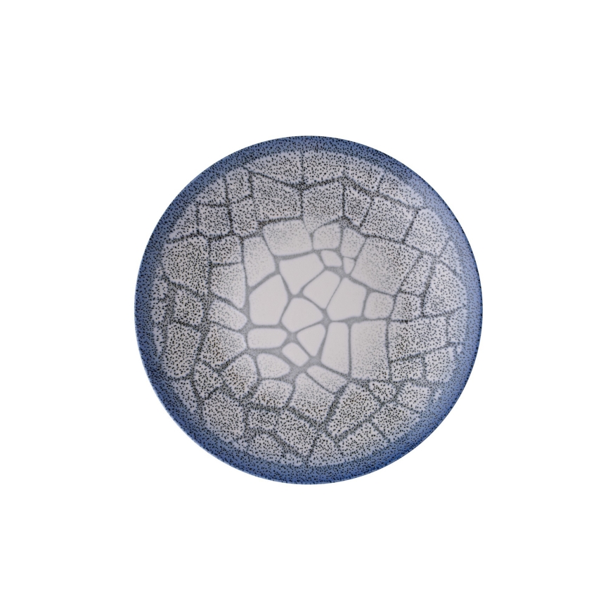 Комплект за хранене 24 части — син порцелан